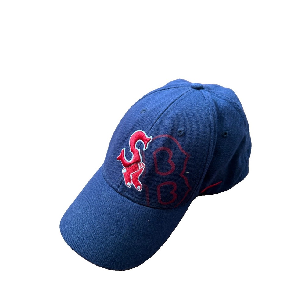 Boston Red Sox Hat Cap Flex Fit MLB Navy Blue Nike Team Genuine Merchandise OSFM